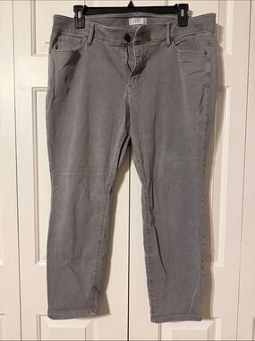 LOFT Gray Modem Skinny Crop Jeans